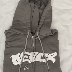 Gray Hoodie with Graphic Print boy/ youth